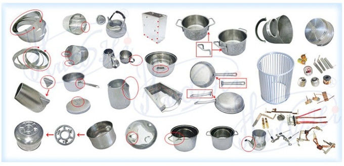 Aluminiumplaat Messing roestvrij staal Spotswelding Machine Voor Kookpot Handle Bracket