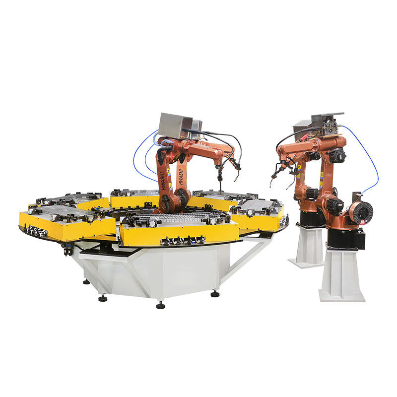 Zes-assige industriële MIG-lasrobot voor opslag Draadplank Hoekplanklasrobot