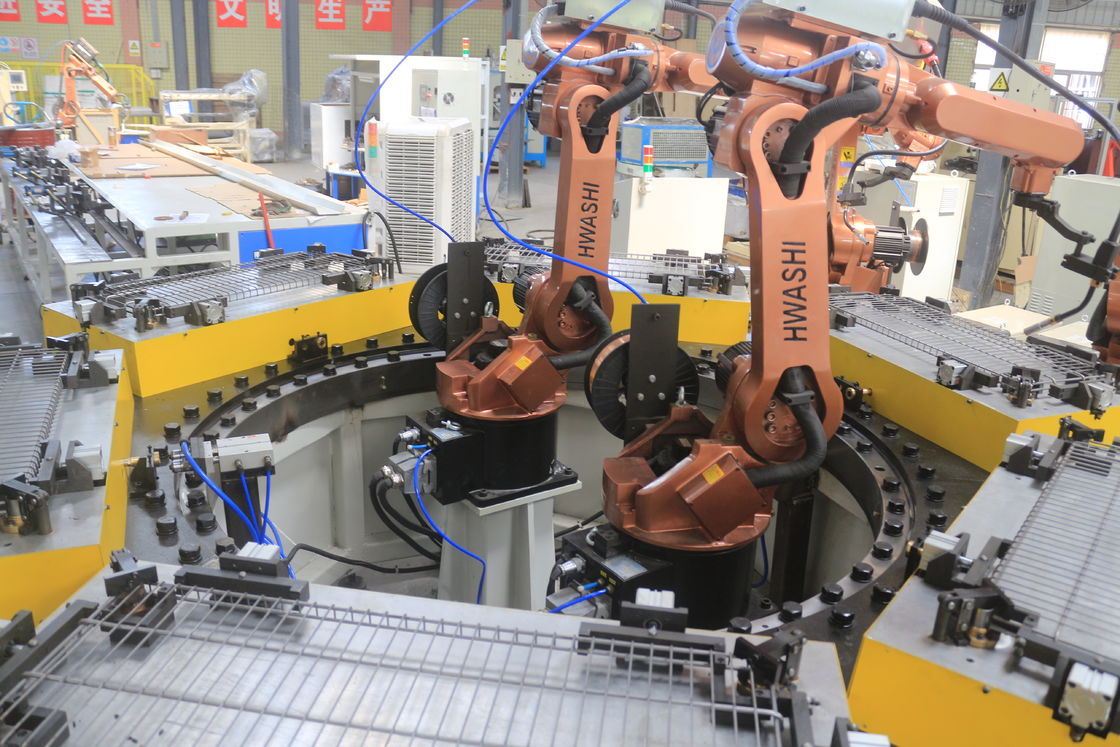 Zes-assige industriële MIG-lasrobot voor opslag Draadplank Hoekplanklasrobot