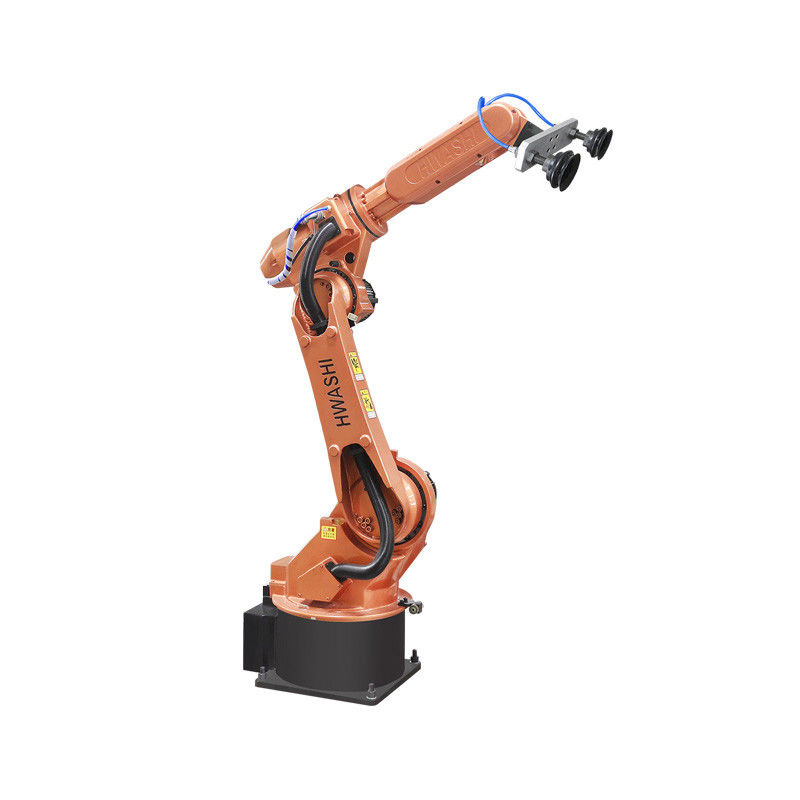 Industriële manipulatie en pallettering robot met zuigbeker grijper voor licht platte paneel