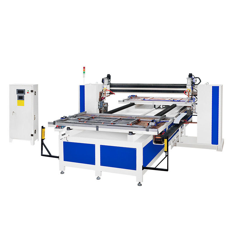 CNC-automatische mobiele dubbelkop-meerdere kop-spotsweismachine voor deurpaneel