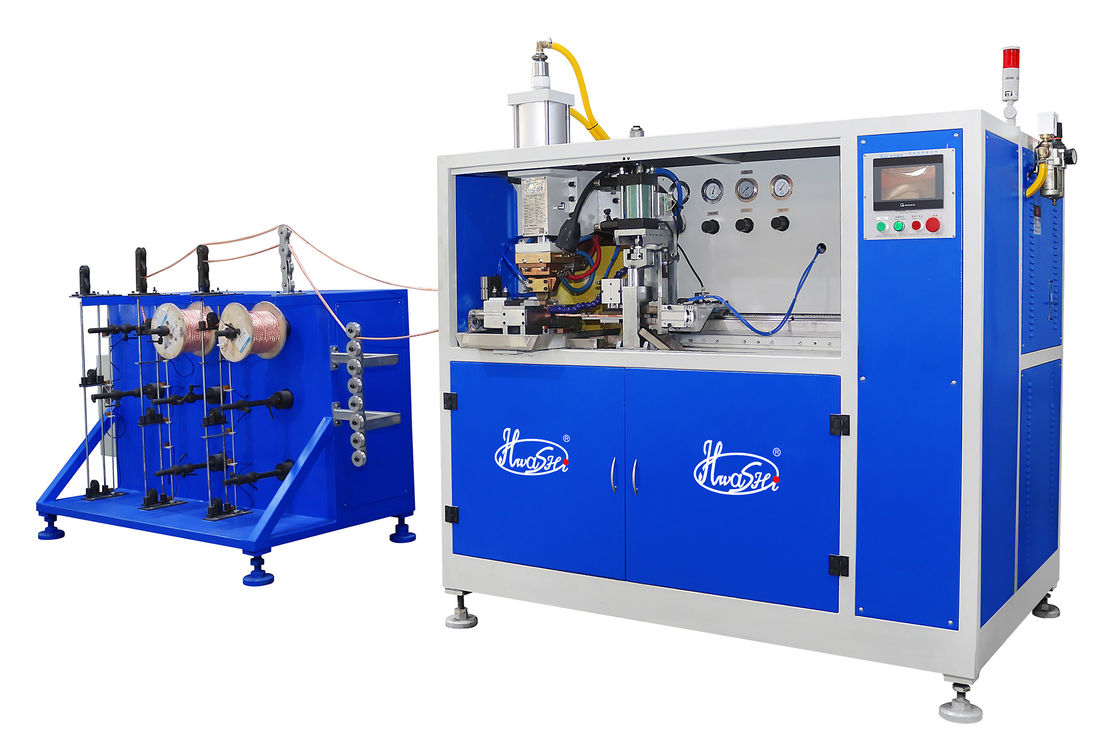 Geflederde koperdraad Lasmachine voor het snijden van koperdraad Ronde gedraaide/automatische Geflederde koperdraad Lasmachine