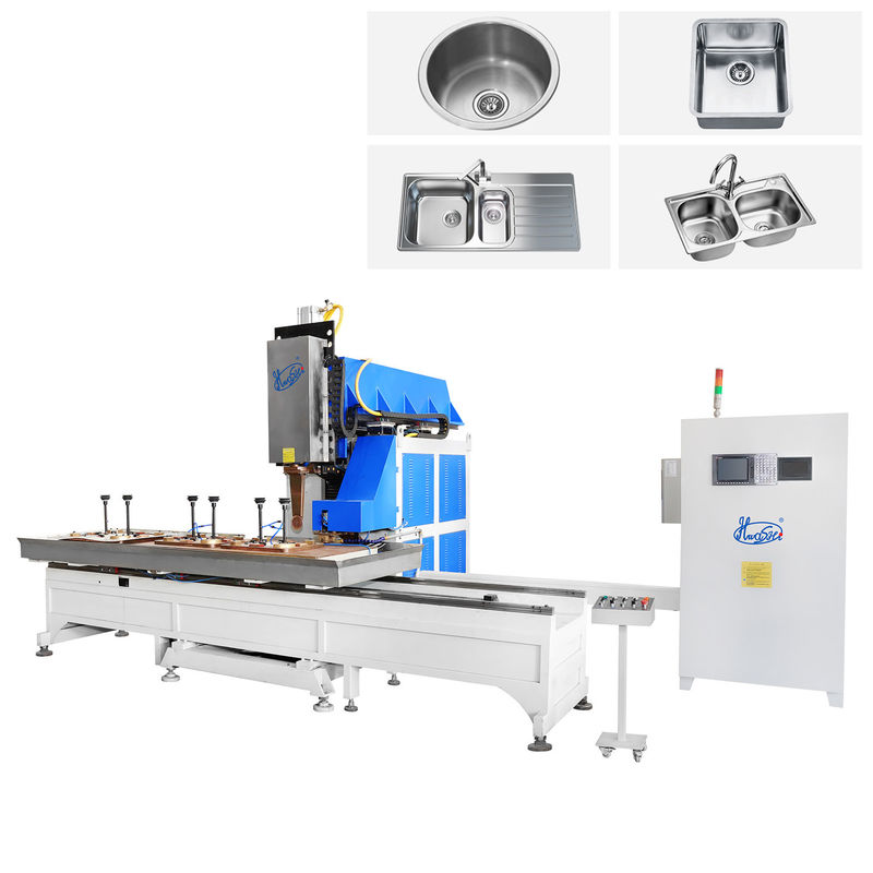 Hwashi Automatische Naad Lasmachine Keuken Wasbak Bowl Maker CNC roestvrij staal Gebruikte drukvat Pomp