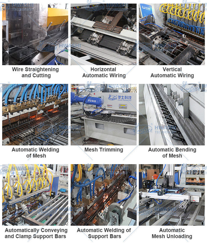 High Speed Automatic Wire Shelf Welding Machine voor de productie van wire mesh deck shelving