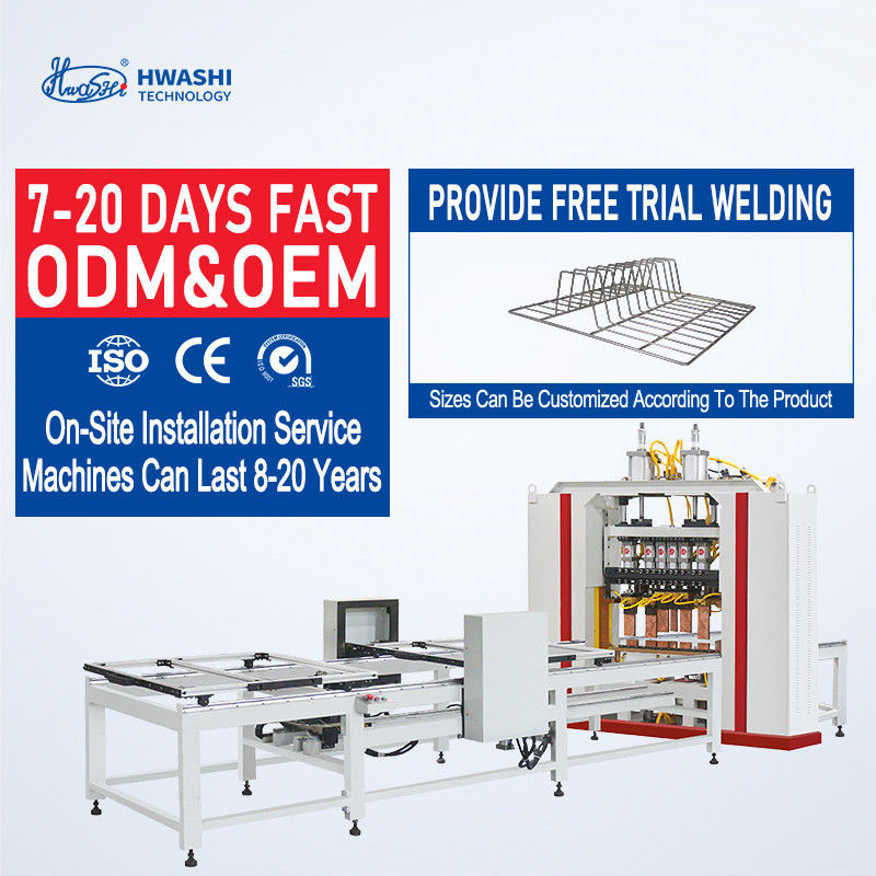 Hwashi Wire Welding Machine Voor Dierenkooien, Automatische Fast Metal Mesh Spot Welder