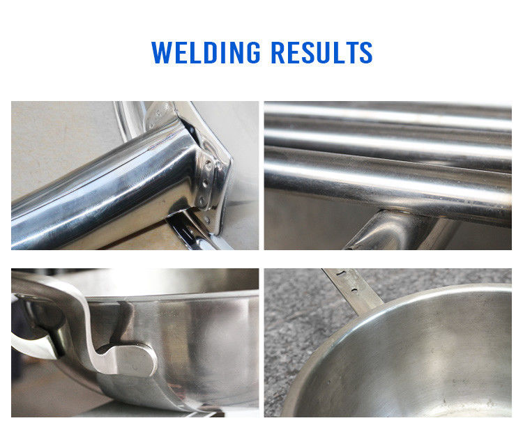 HWASHI Spotsweismachine Metalen platen Buizen en frames met Huashi roestvrijstalen keukenpot