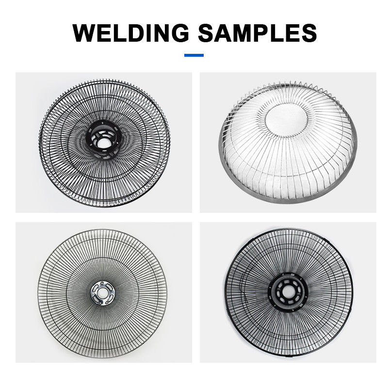 Hwahsi China Automatische huishoudelijke elektrische ventilator Guard Spot Welding Machine Filter Mesh Welder.roundness Wire Mesh
