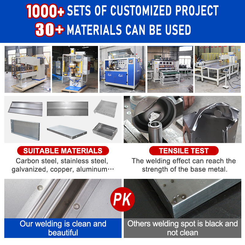 Lassen met standaardelektrodepunt op een lasmachine van roestvrij staal voor deurpanelen van plaat