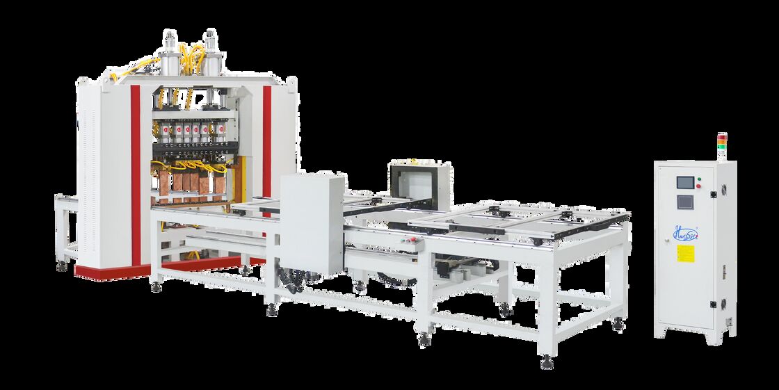 Kantineertype draadgaaslasmachine met 3000 mm effectieve laslengte en dubbellaagse toevoer met 20 sets laskoppen