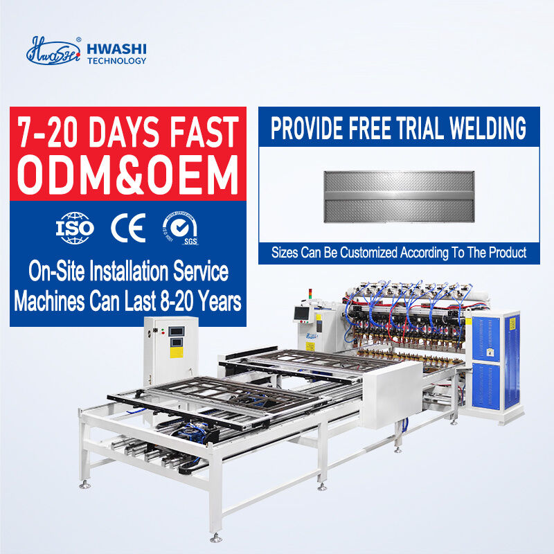 PLC-besturing 380V 2-fase meerkoppige puntlasmachine voor deurpanelen met 3+3mm lasdikte