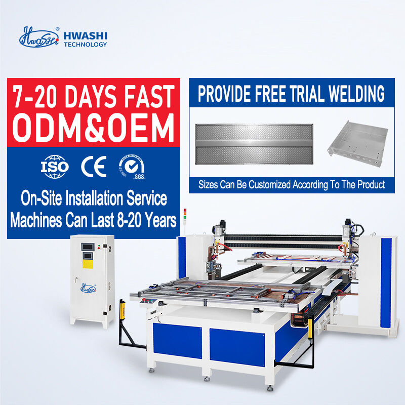 Hwashi Automatische Draadgaas Puntlasmachine met 6-16 Onafhankelijk Regelbare Lashoofden, PLC-Gebaseerd Besturingssysteem en IGBT Inverter Voeding