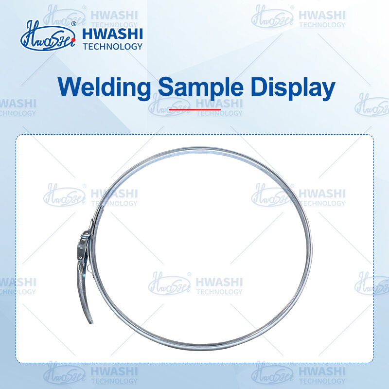 Hwashi MFDC dubbelkops puntlasapparaat voor Barrel Hoop Lock Clips | Dubbelpunts precisielassen
